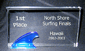Free-standing 3D Acrylic Wave Plaque